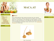 Tablet Screenshot of maca.at