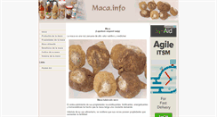 Desktop Screenshot of maca.info
