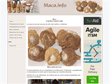 Tablet Screenshot of maca.info